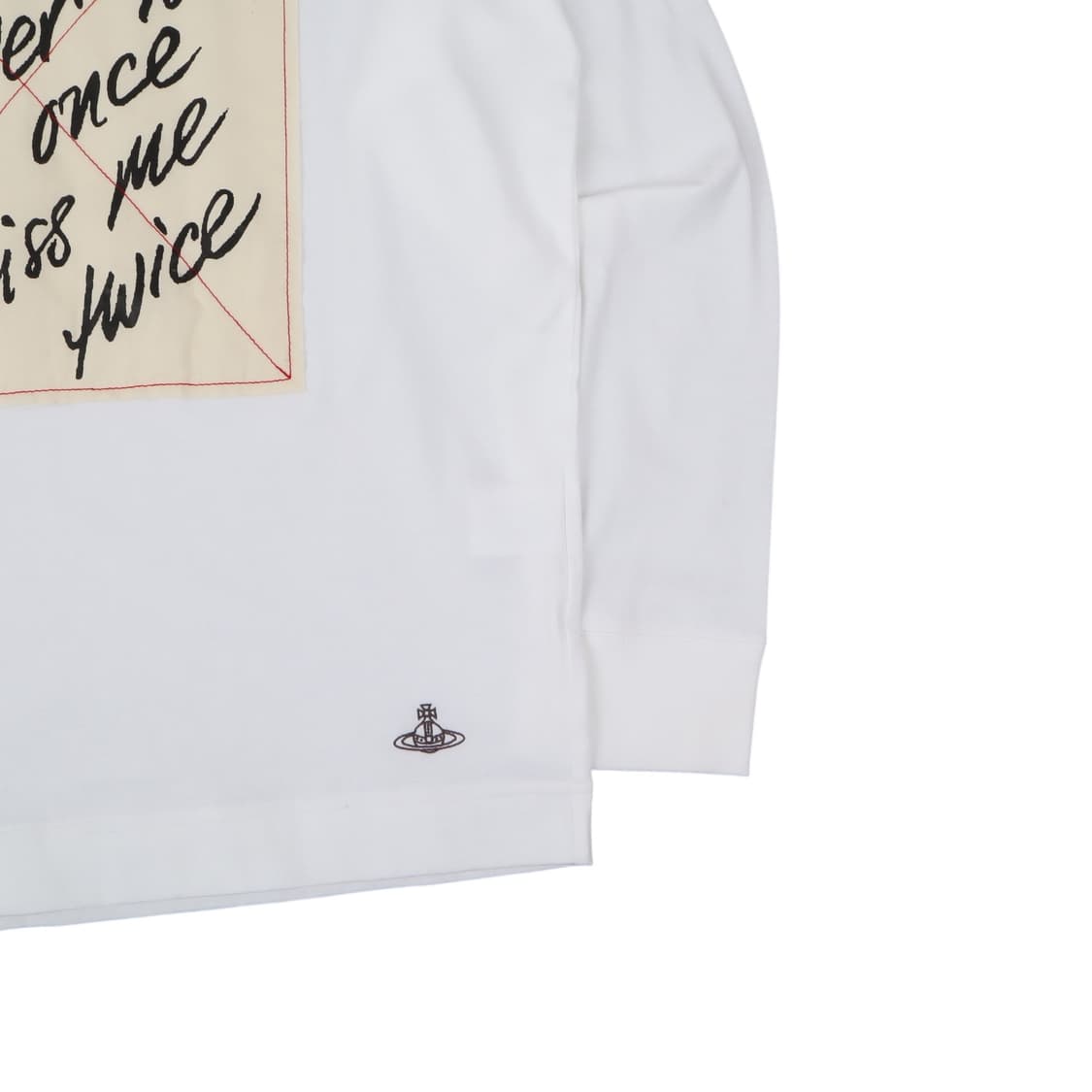 비비안웨스트우드 맨 키스 미 키티 롱슬리브 화이트 상품이미지4