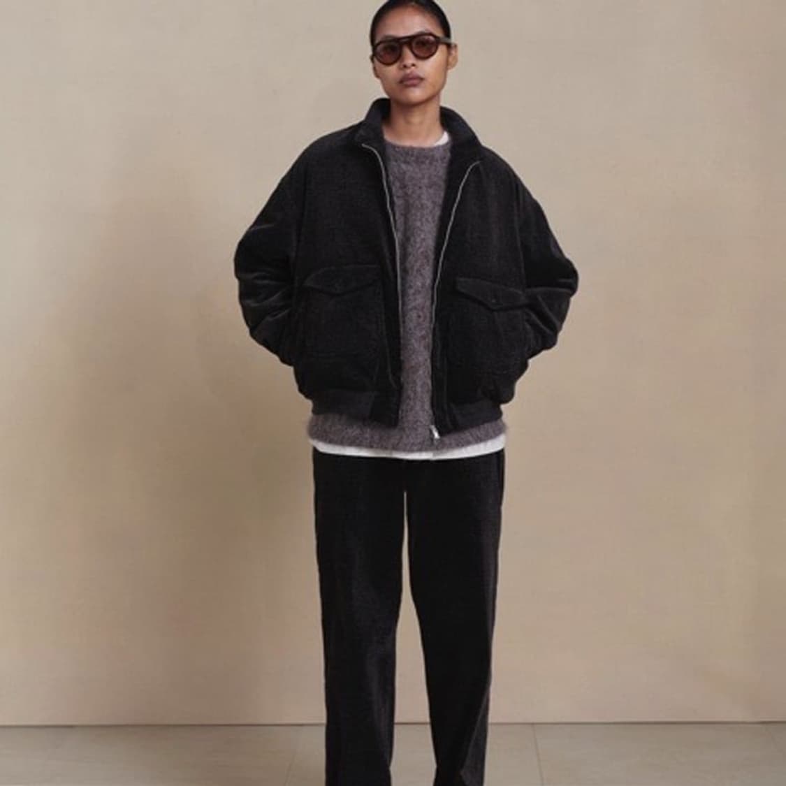 [38]올드조 24FW 프린티드 코듀로이 모터링 자켓 상품이미지3