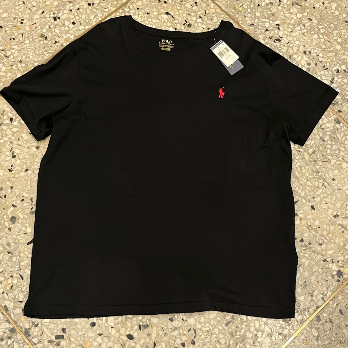 POLO 폴로 랄프로렌 라운드넥 반팔 티셔츠 블랙  상품이미지6