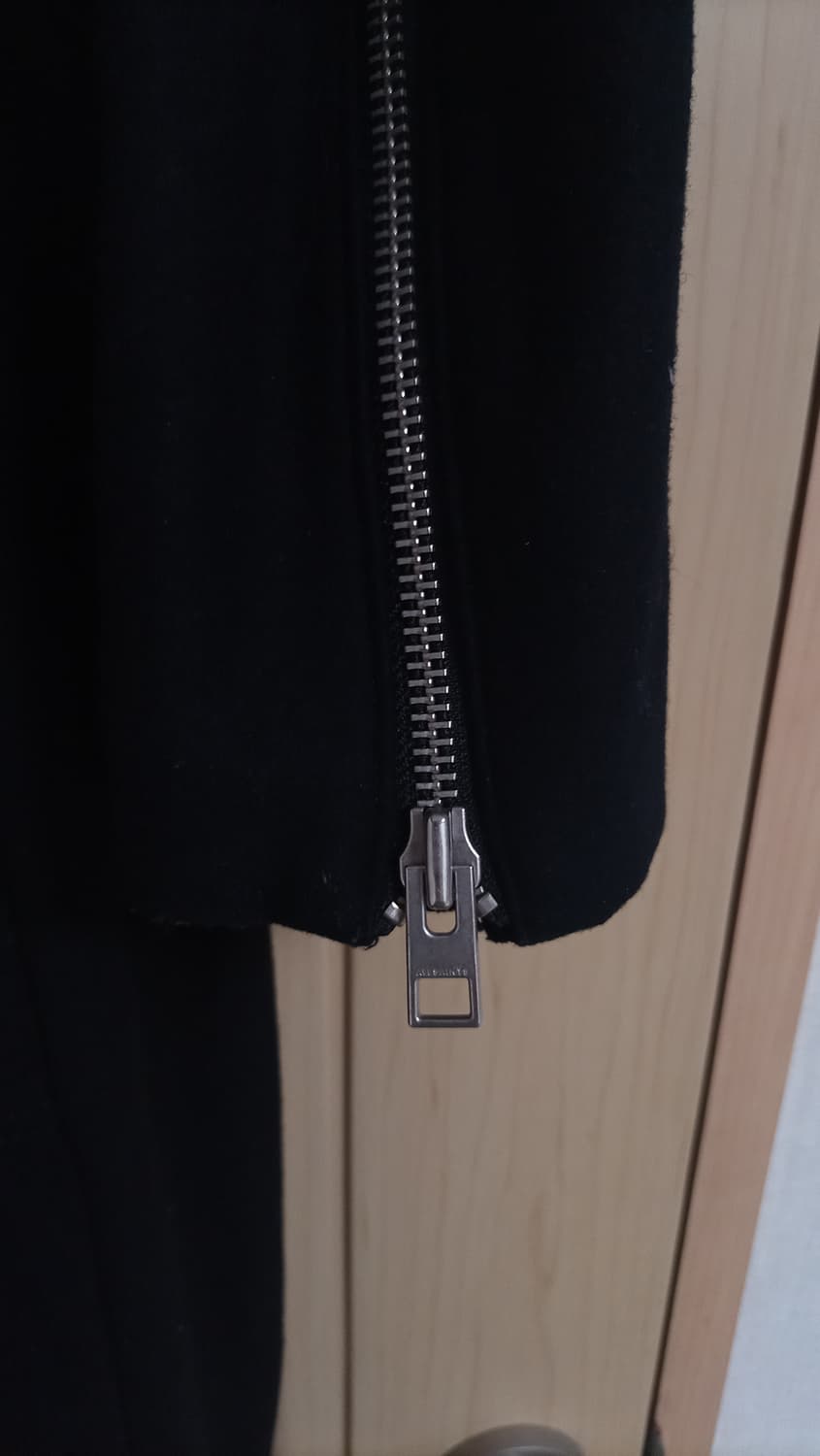 ALLSAINTS 울 코트 블랙 사선 지퍼 상품이미지7