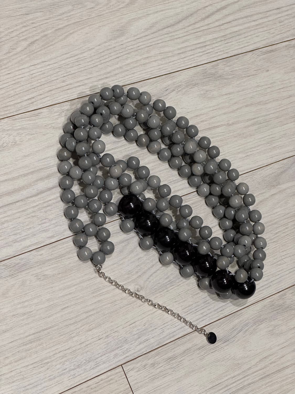 Talina 우드 벨트 블랙/블루 M 상품이미지2