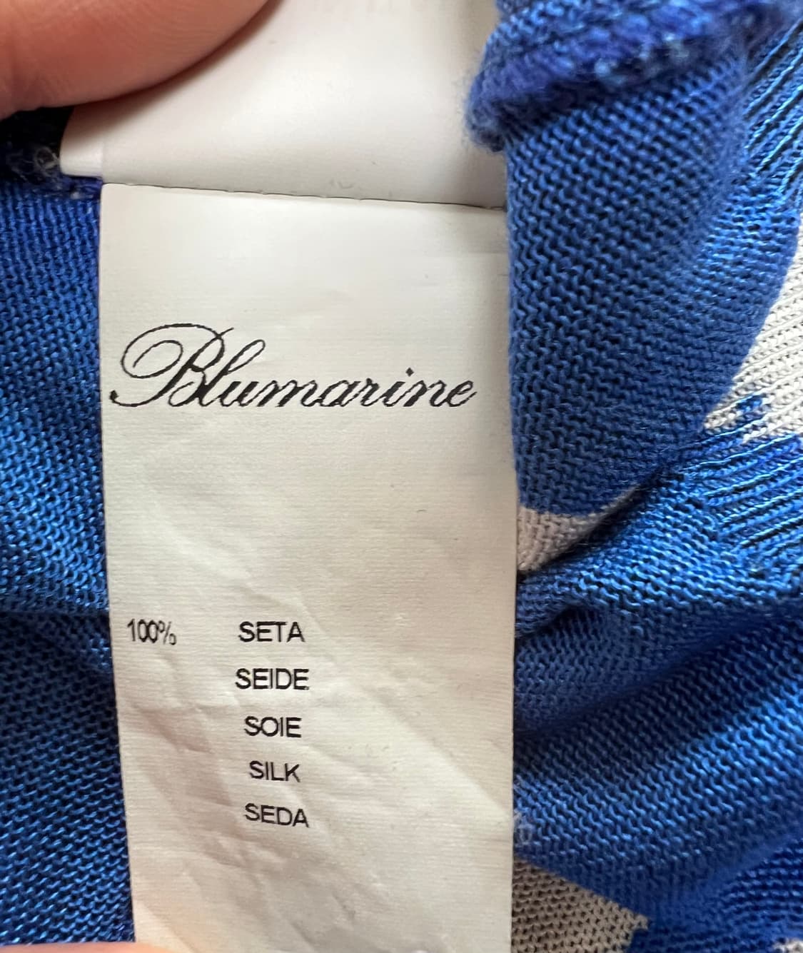 블루마린 실크 니트 상품이미지4