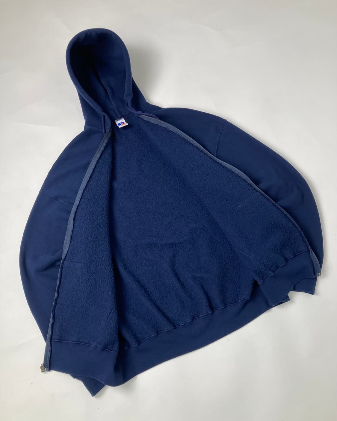 90s Russell Zip Up Hoodie (navy) 상품이미지7