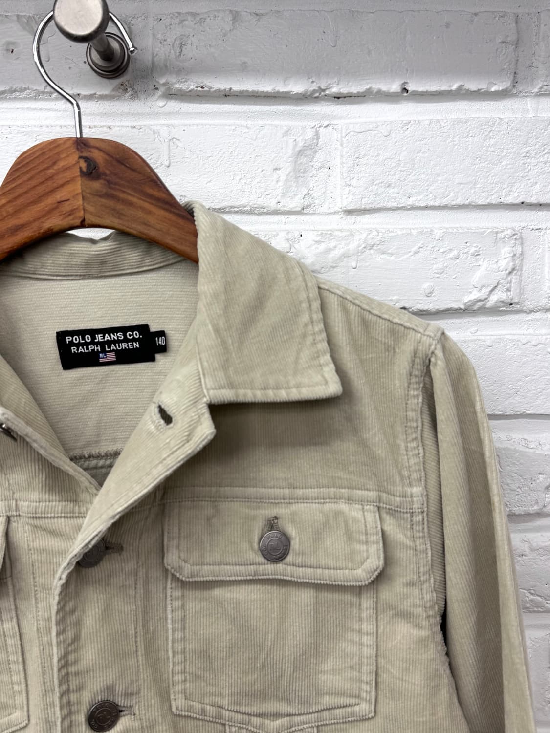 폴로진스 아이보리 코듀로이 트러커 자켓 상품이미지4