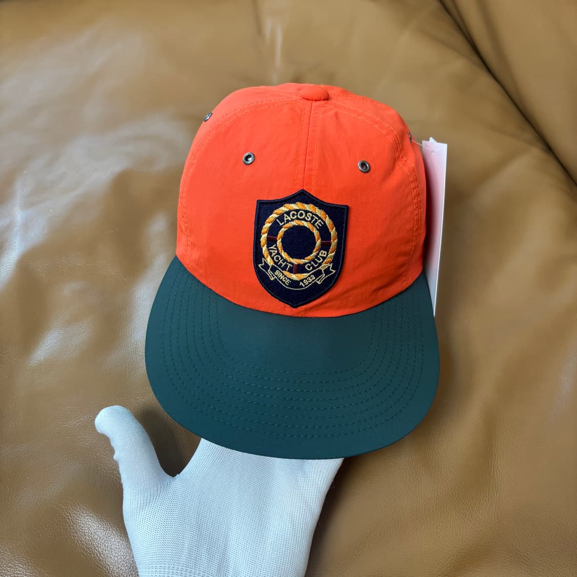 Beams Lacoste 빔스 빔즈 라코스테 6패널 볼캡 모자 요트 클럽 상품이미지2