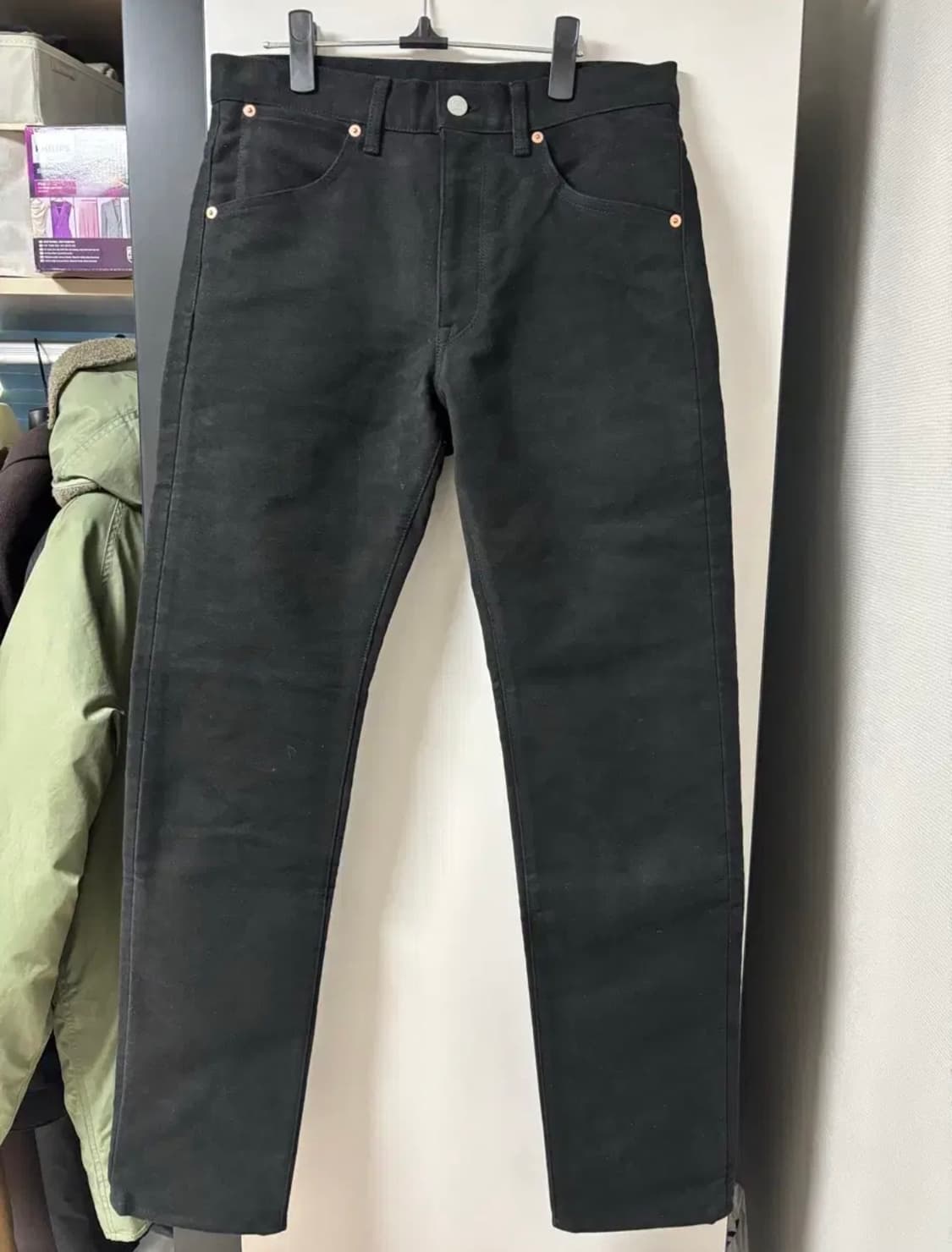 코모리 25aw 몰스킨 블랙팬츠 2사이즈 (새상품) 상품이미지2