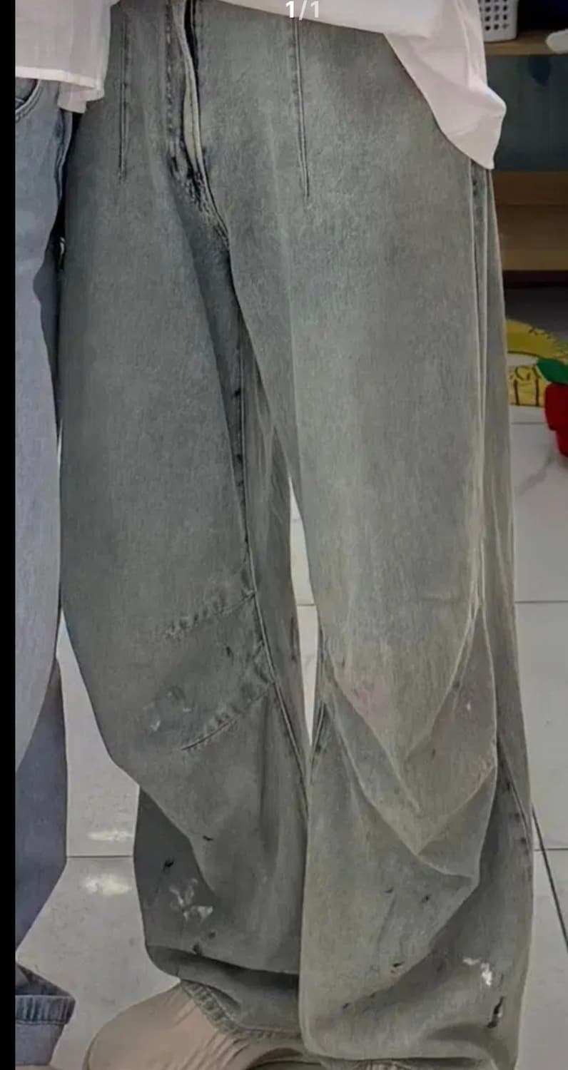 [3]마더스파더 24fw 다트 데님 연청 상품이미지6