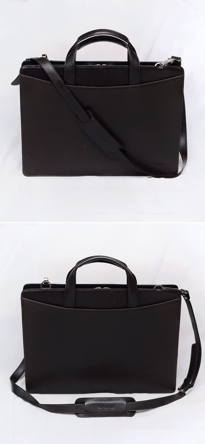 쌤소나이트 폴리오 풀그레인 사피아노 레더 슬림 브리프케이스 상품이미지2