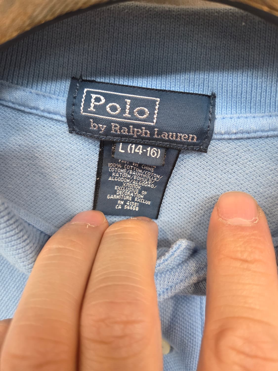 폴로랄프로렌 주니어 빅포니 카라반팔 14 16 성인 xs 상품이미지3