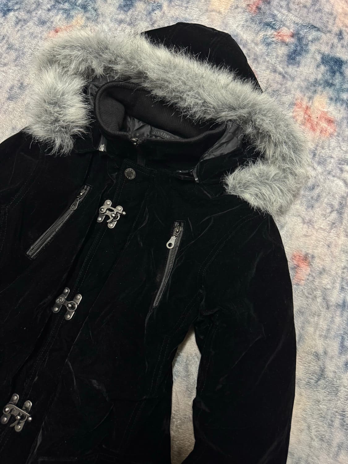 In the attic 00s velour trimming fur fir 상품이미지4