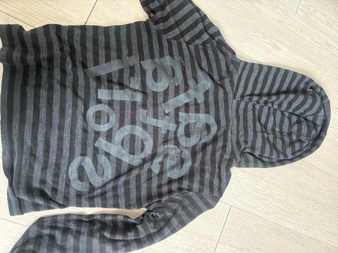 Ticketing Stripe Border Hoodie (Black  상품이미지3