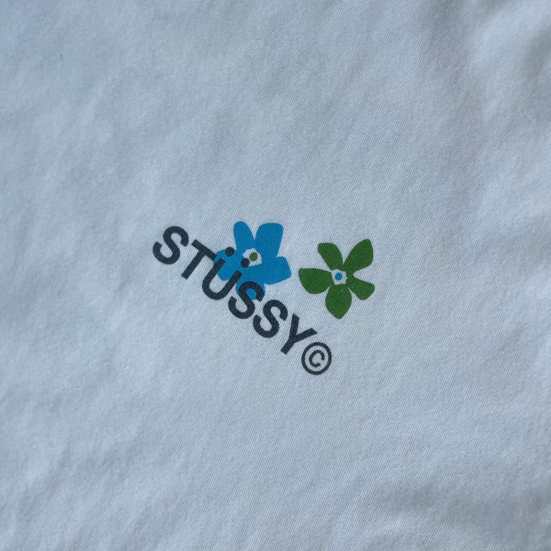 Stussy 스투시 시티 플라워 화이트 반팔티 상품이미지6