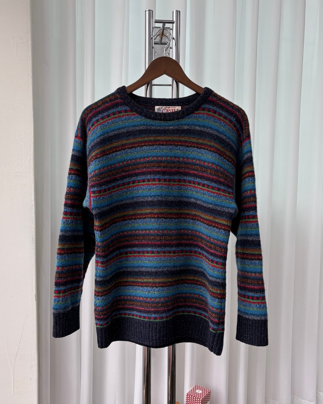 [S]아일랜드 페어아일 램스울 니트 상품이미지2