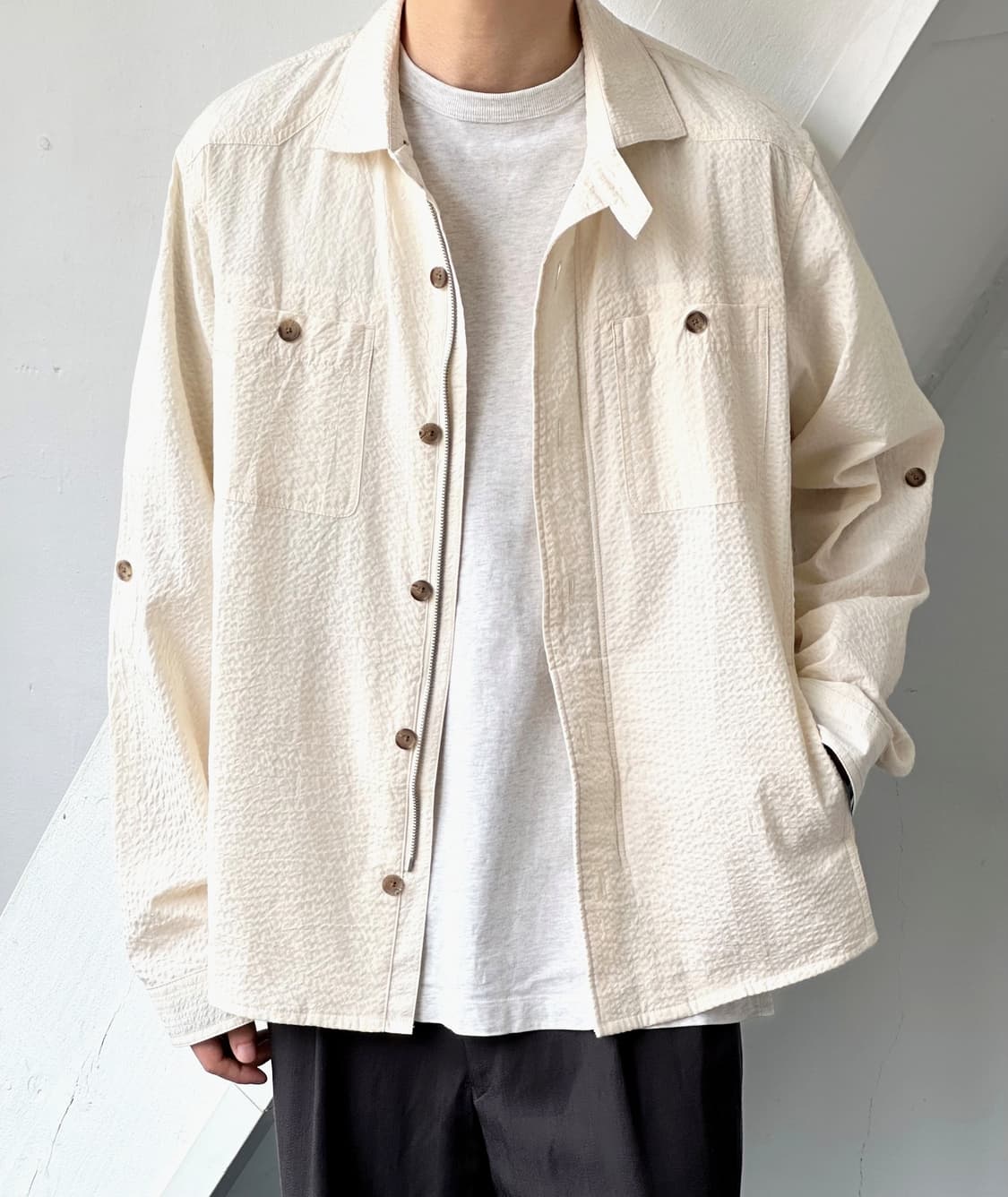 Light sucker cotton design jacket 상품이미지9