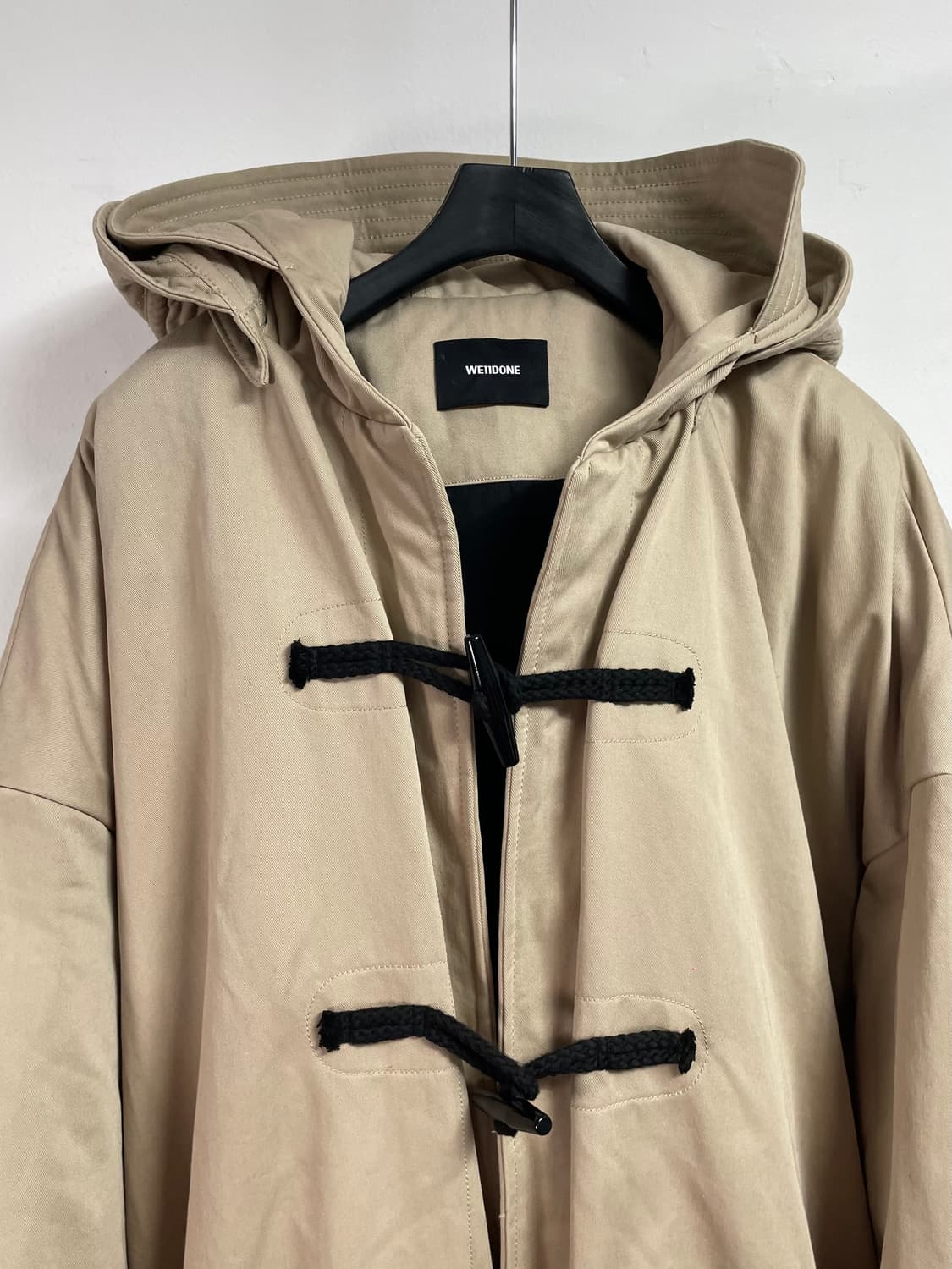 23fw we11done 웰던 아이보리 더플 코트자켓 (on.469) 상품이미지5