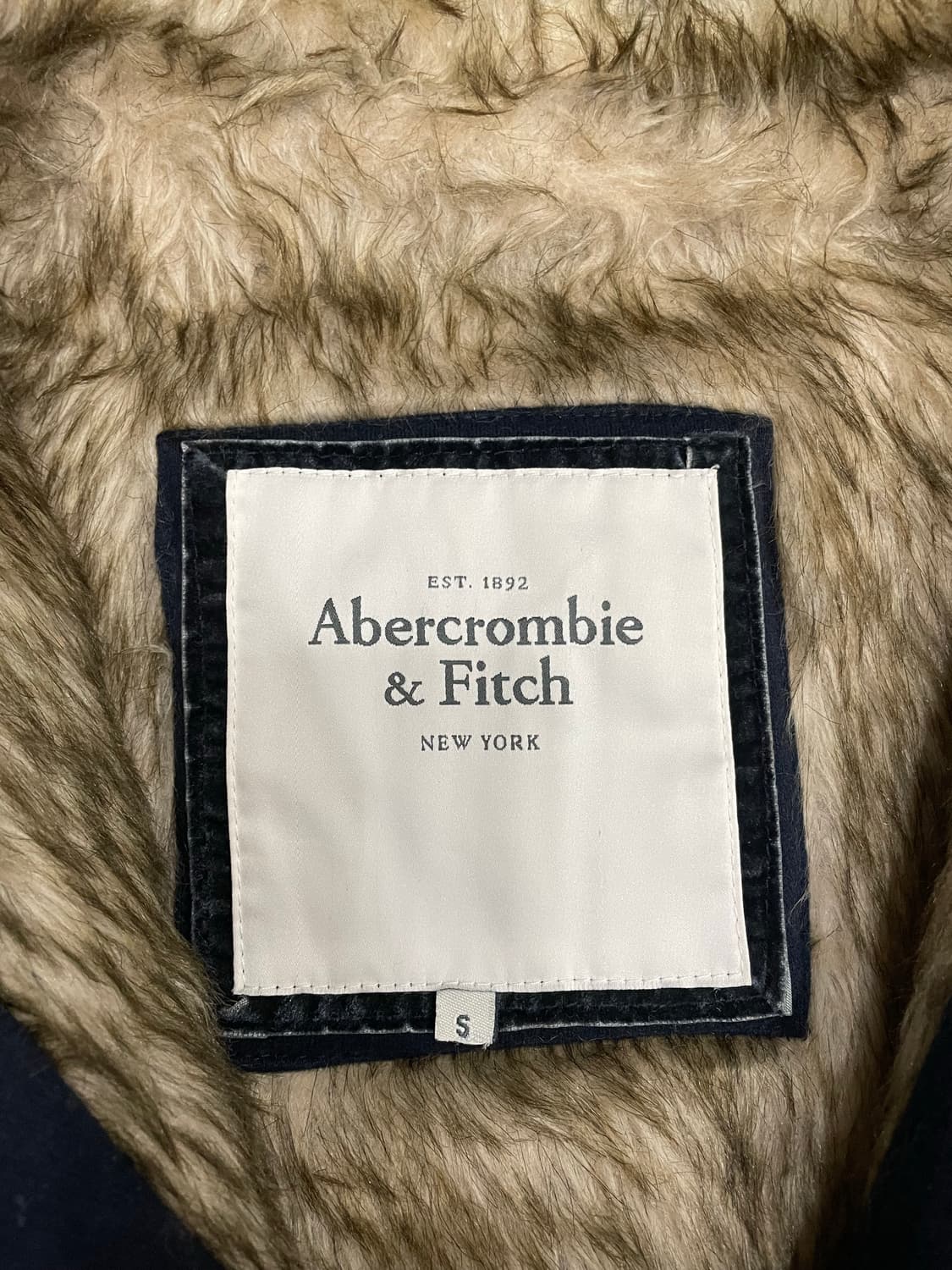 아베크롬비 울프죠 후드집업 퍼자켓 네이비 상품이미지7