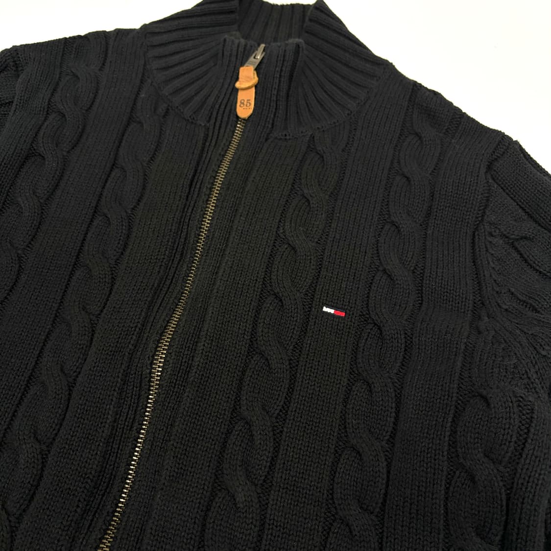 타미힐피거 케이블 니트집업 L 상품이미지3