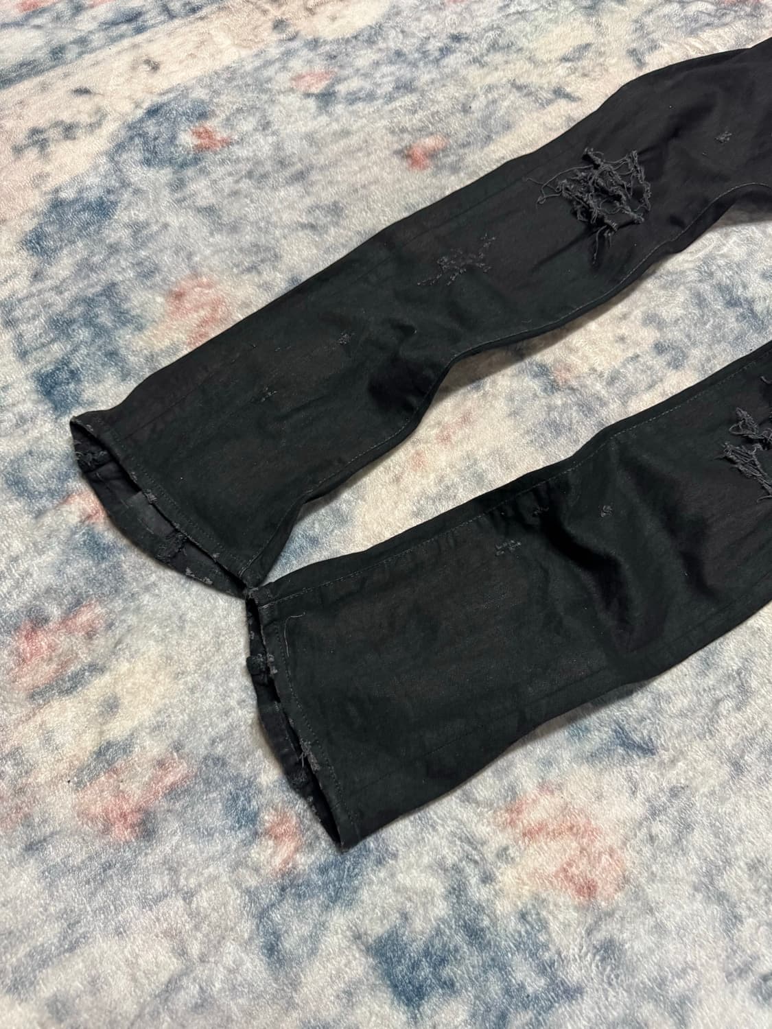 Civarize 00s black distressed zipper den 상품이미지6