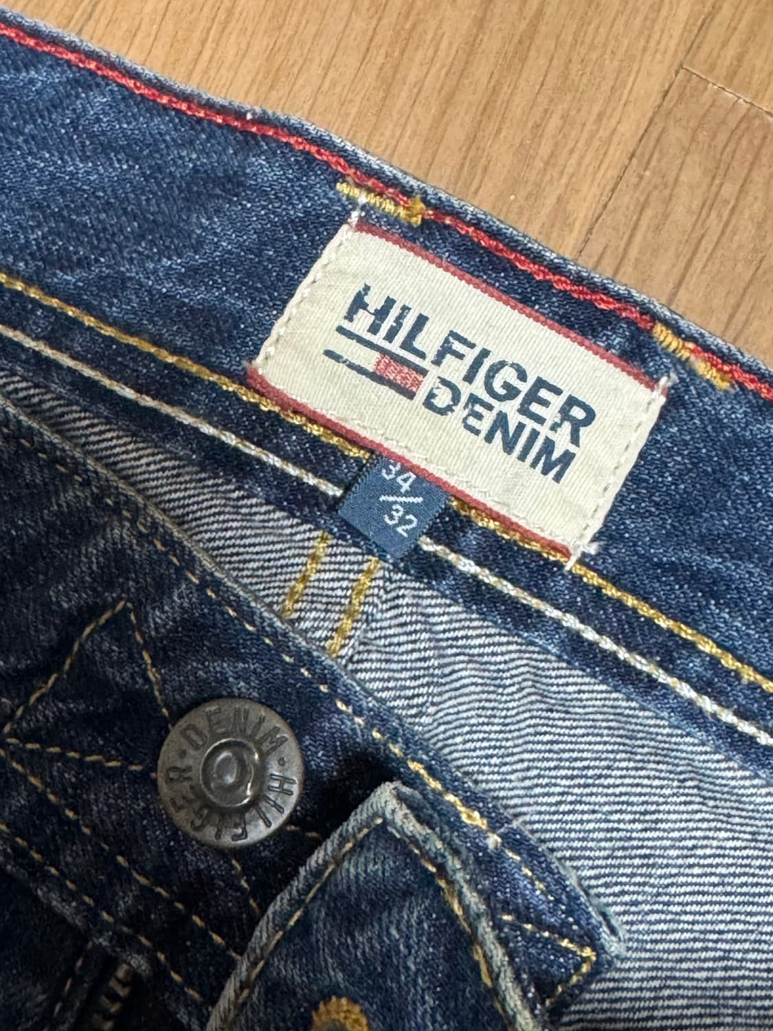 타미힐피거 진청 워싱 빈티지 데님 팬츠 상품이미지4