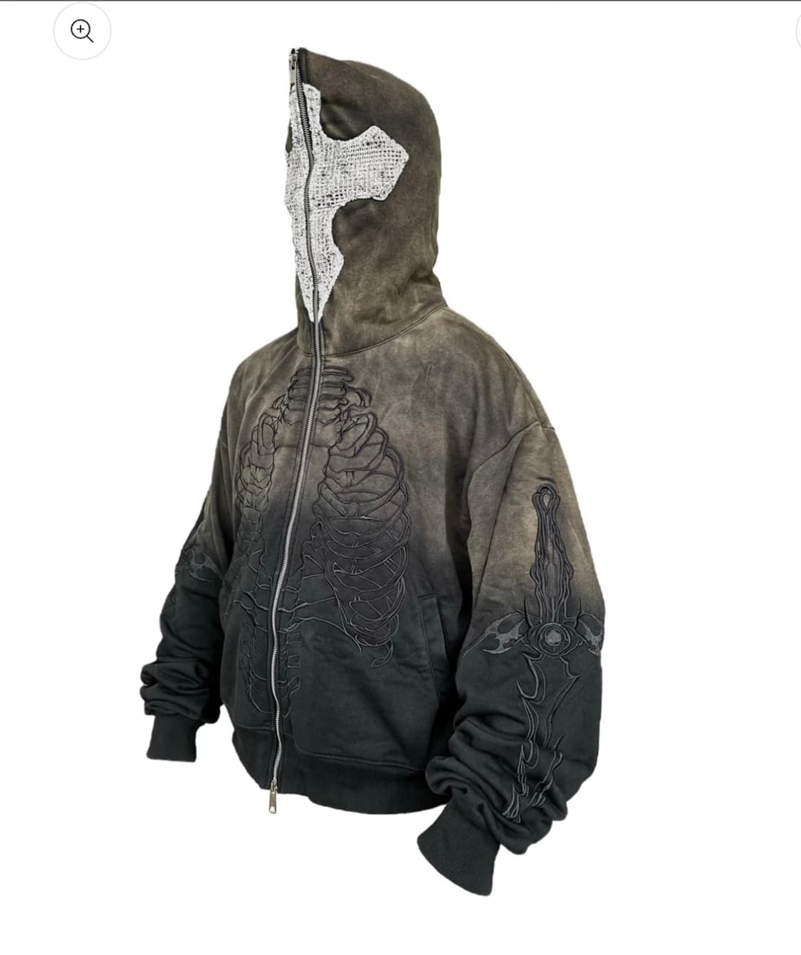 UNIZ skeleton knight hoodie 상품이미지1