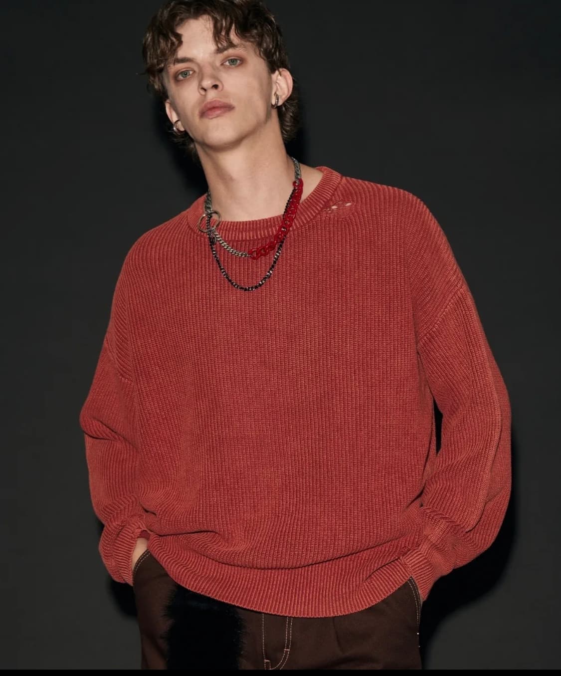 메종미네트 데미지 니트 (L) 상품이미지1