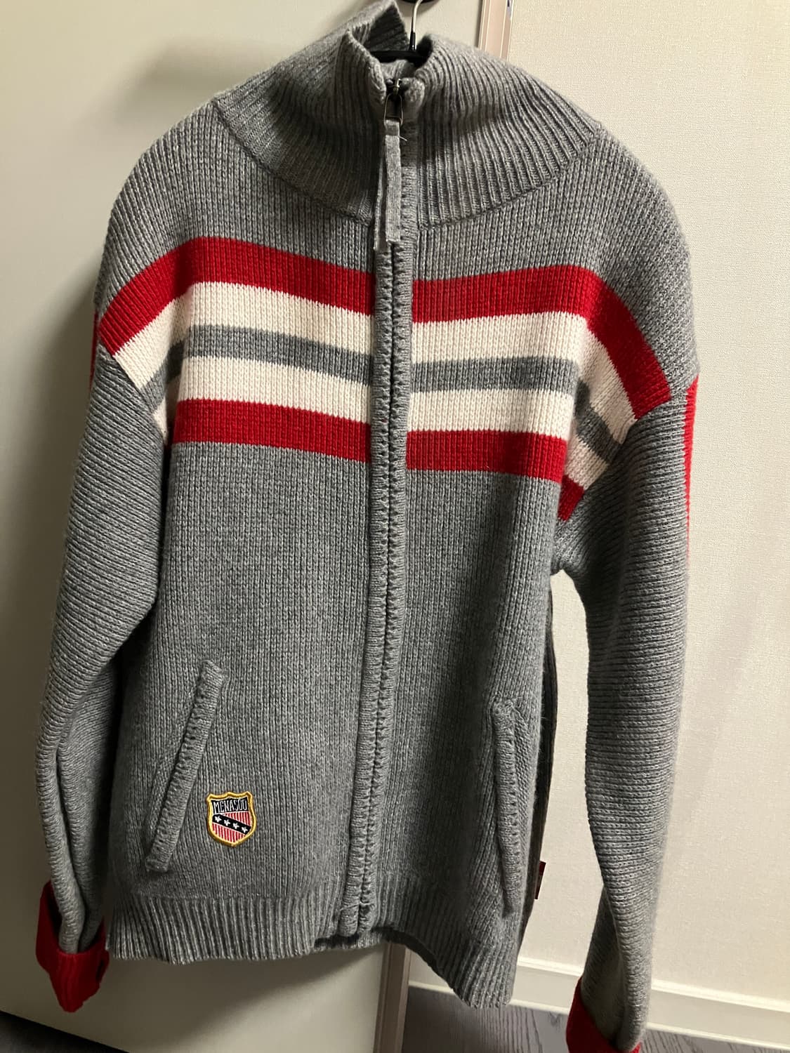 미나수 집업 니트 가디건 상품이미지2