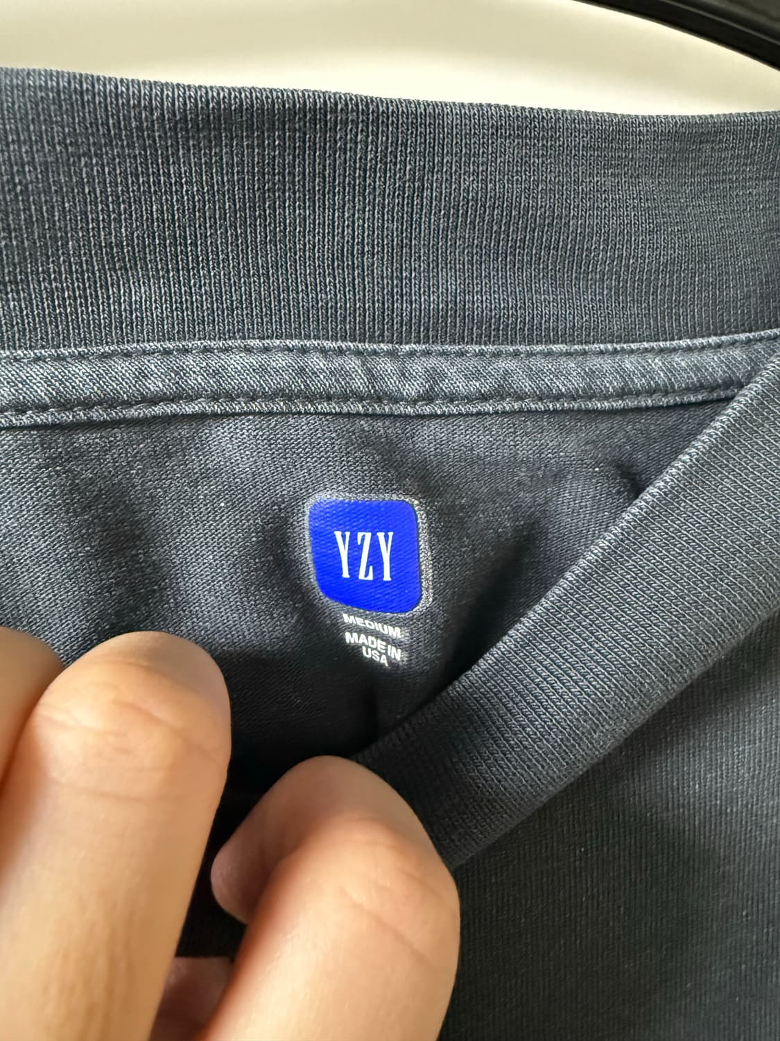 이지갭 발렌시아가 3/4 슬리브 워시드 블랙 M 상품이미지3