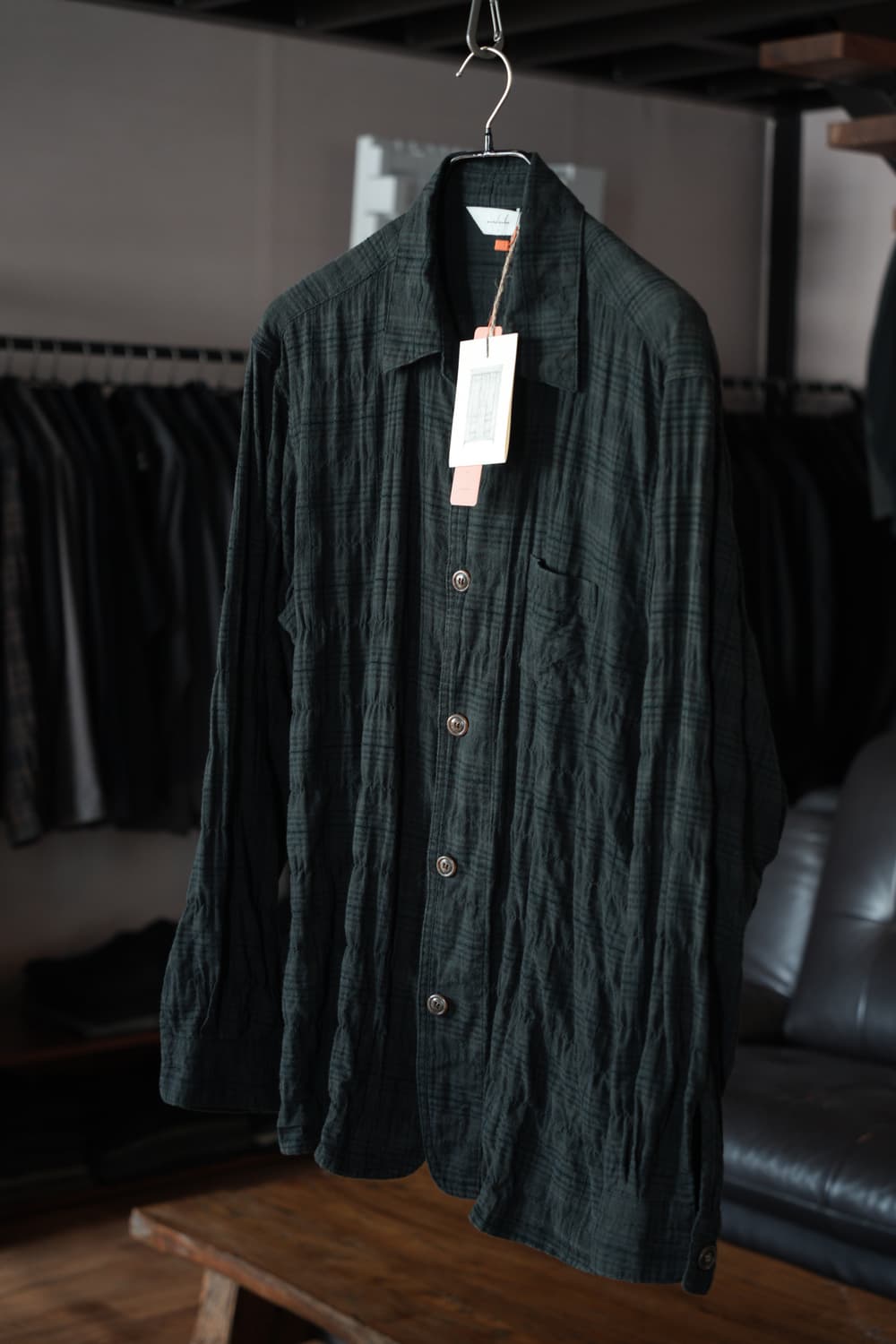 워드로브41/ 빌레 체크 셔츠, 블랙, L(105) 상품이미지3