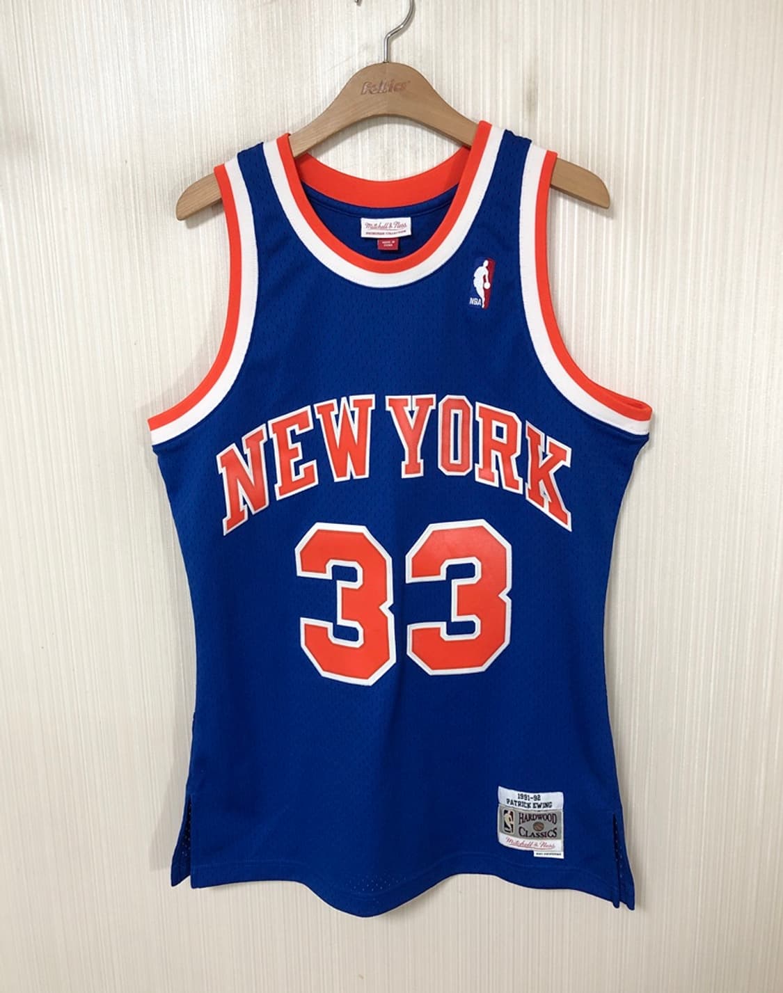 NBA 미첼앤네스 HWC 뉴욕닉스 스윙맨져지 M #33 패트릭 유잉 상품이미지1