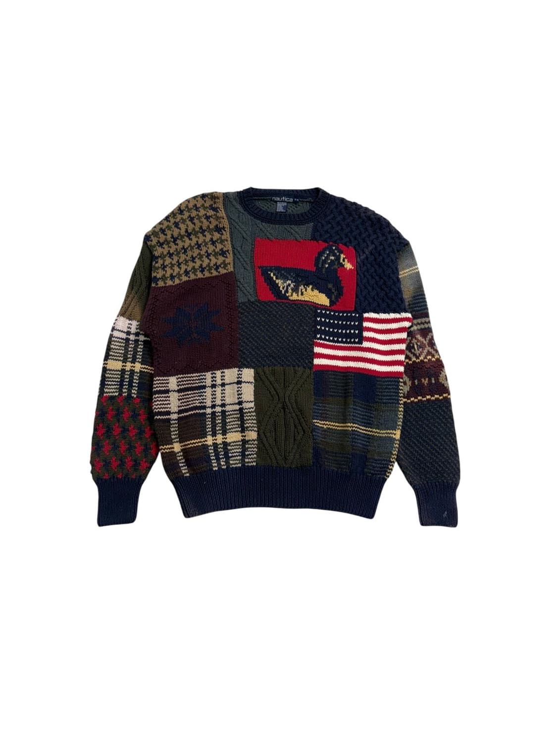 노티카 패치워크 니트 상품이미지1