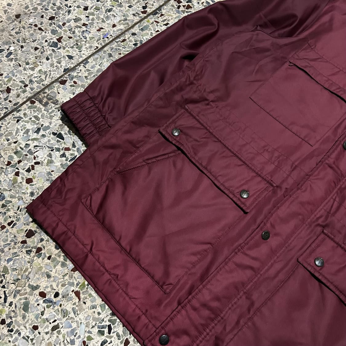 Ysl 입생로랑 버건디 후드 자켓 상품이미지3