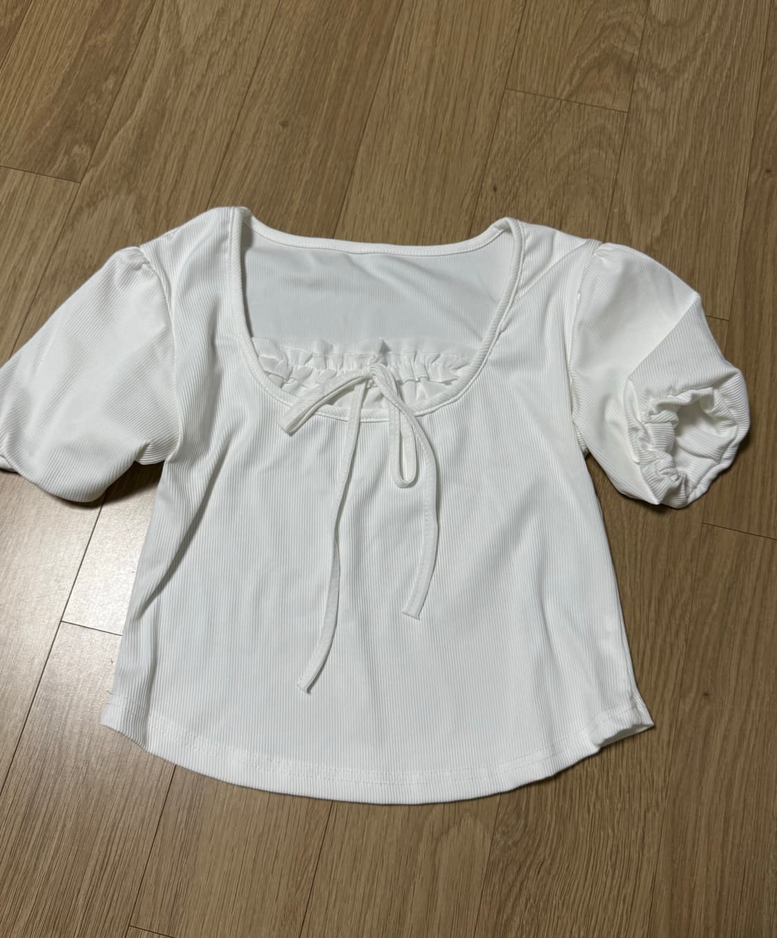 보세 리본 레이어드 반팔 상품이미지1