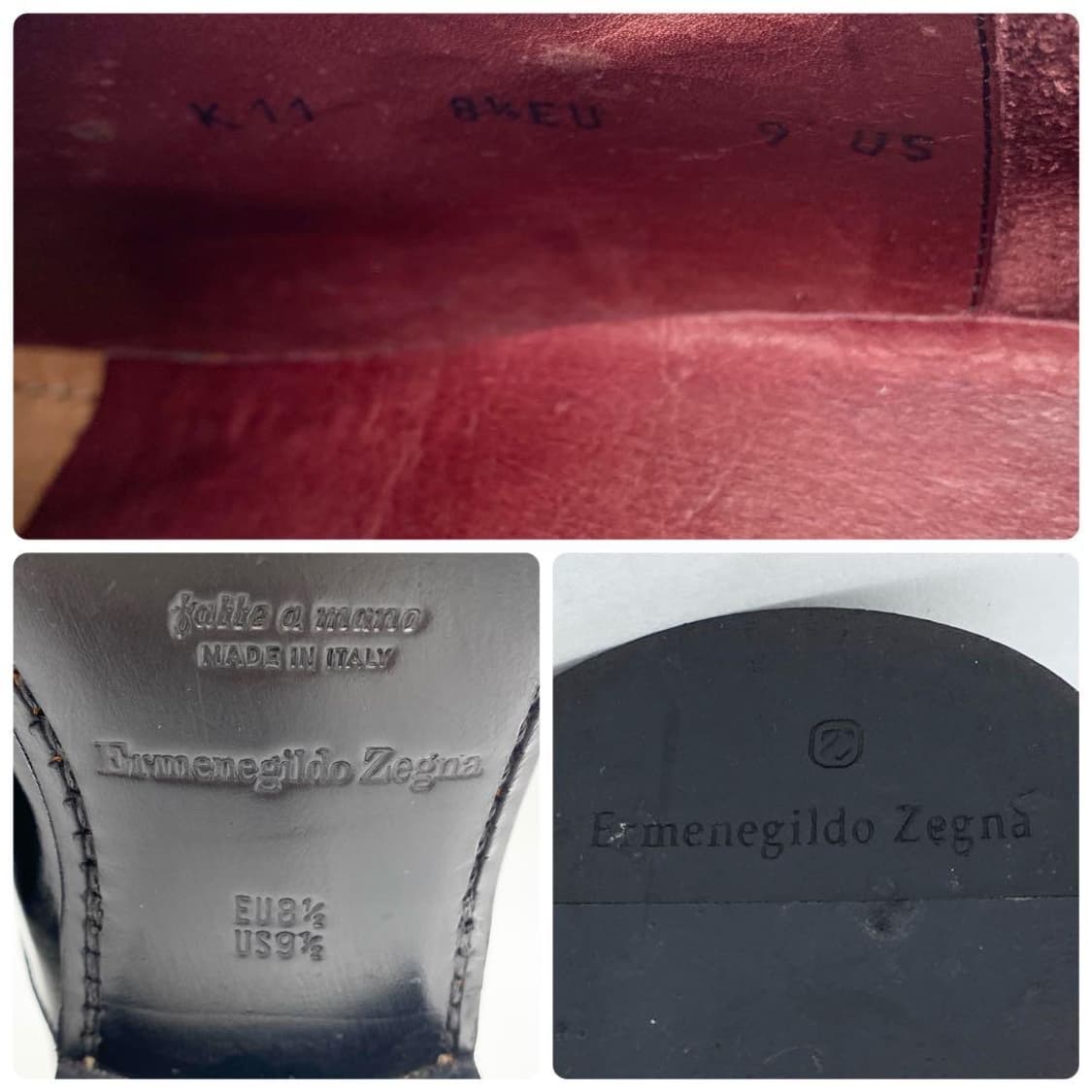 에르메네질도 제냐 더비 구두 us9.5 275 상품이미지5