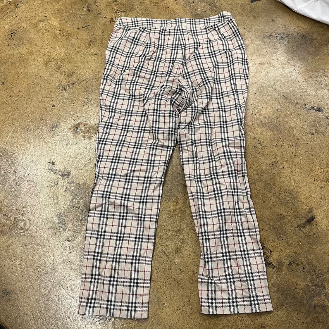 [정품/40] 버버리 체크 바지 Beige b16 상품이미지2