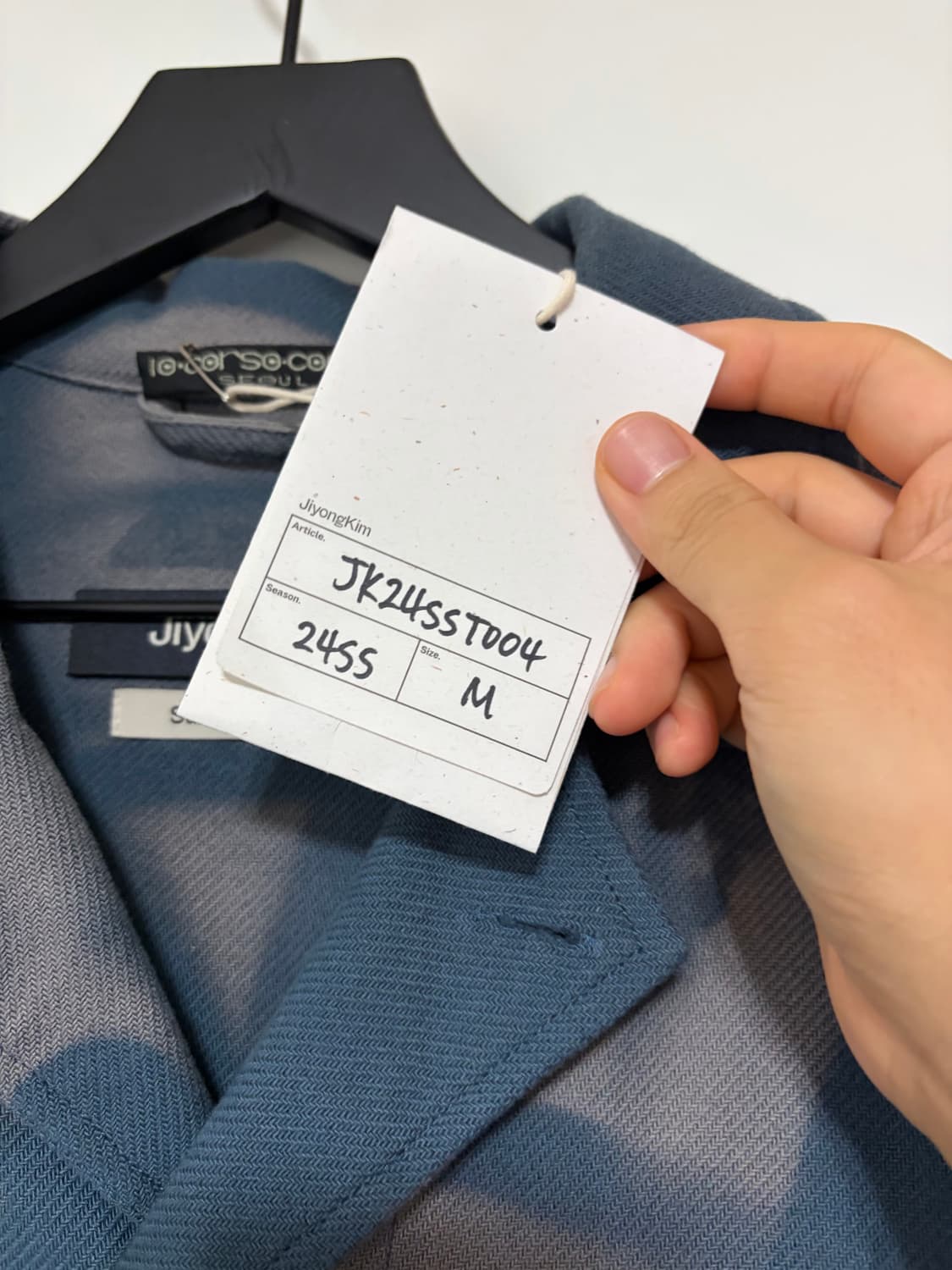 지용킴 24SS 썬블리치 코튼 반팔셔츠 M 상품이미지5