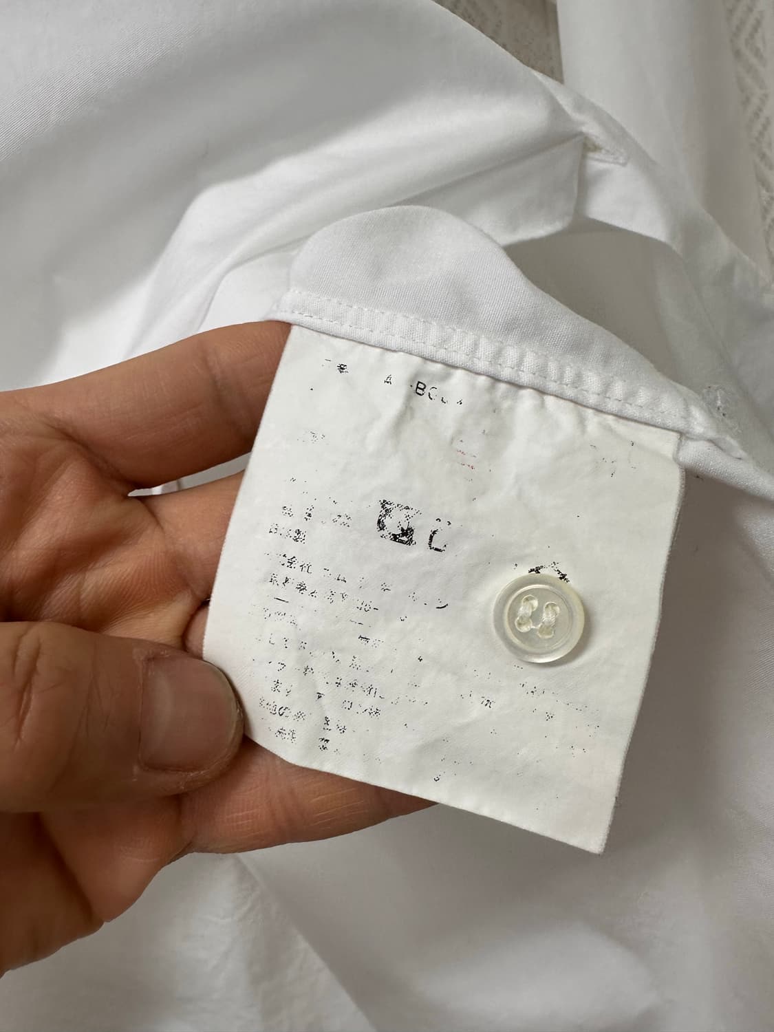 (XL)꼼데가르송 블랙와펜 화이트 셔츠 상품이미지6