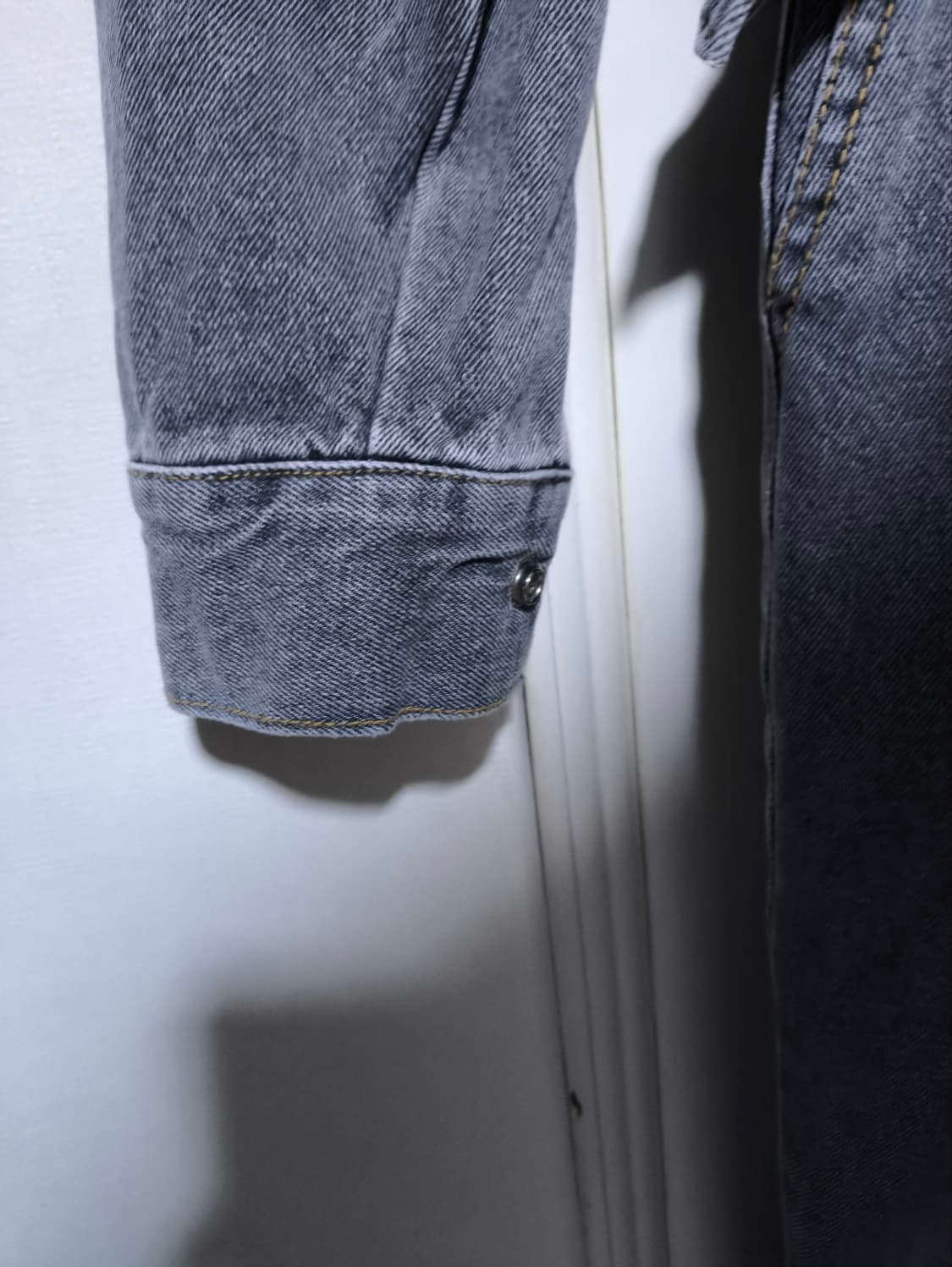 S 바이플로우 데님 점프슈트 청 그레이 상품이미지4