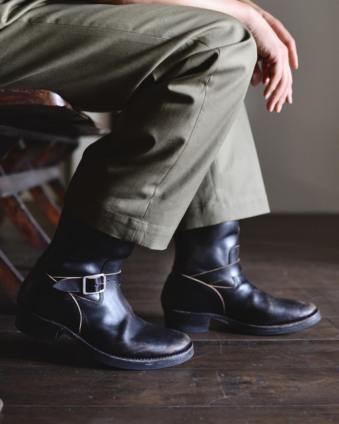 Addict Boots 홀스벗 엔지니어 부츠 블랙 8 상품이미지9