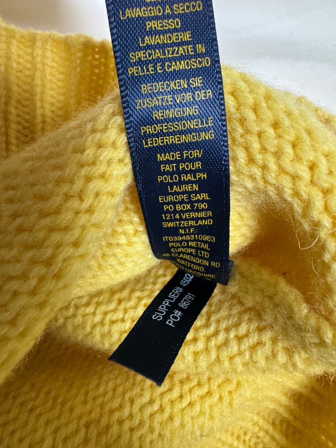 랄프로렌럭비 쉐틀랜드 울100% 스웨터 상품이미지4