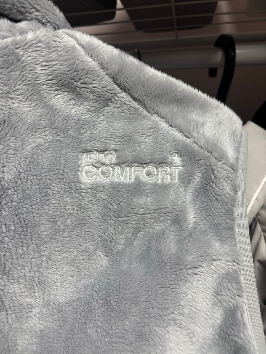 지초이 컴포트 25-004 플리스 보아 베스트 조끼 그레이 size2 상품이미지5