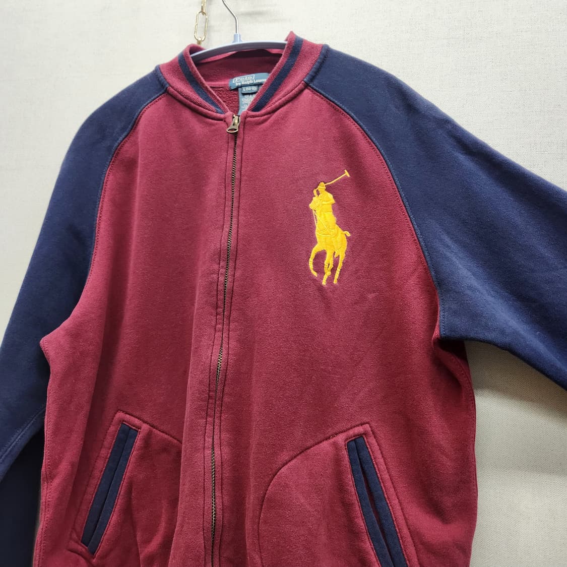 폴로랄프로렌 배색 빅포니 코튼 집업 L 상품이미지3