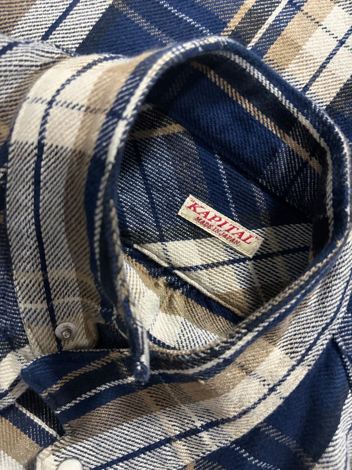 캐피탈 셔링 디테일 체크셔츠 (3) 상품이미지3