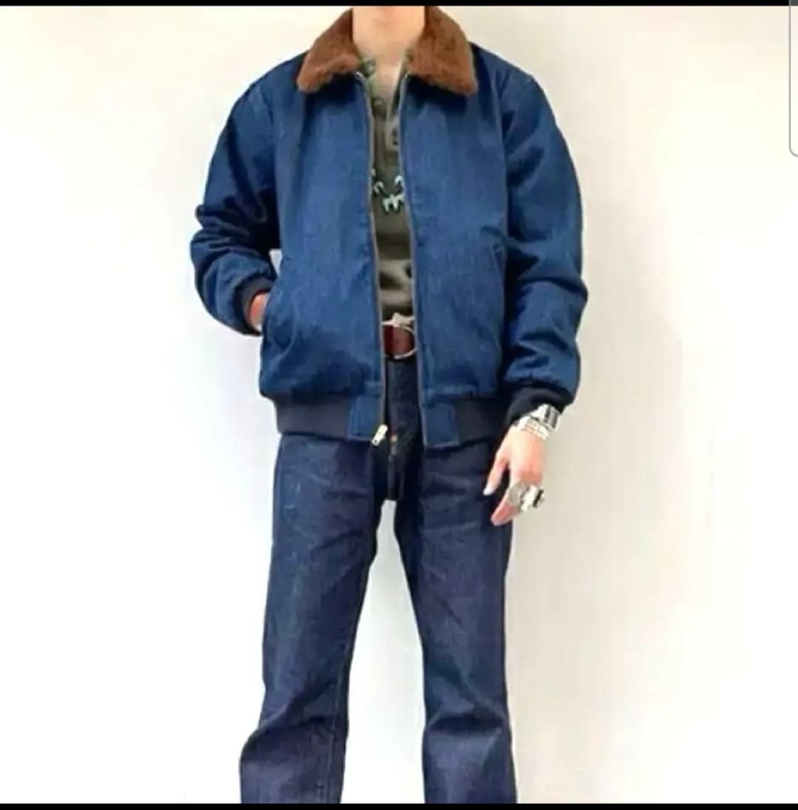 미착용 리바이스 데님 봄버 집업자켓 남자100 상품이미지1