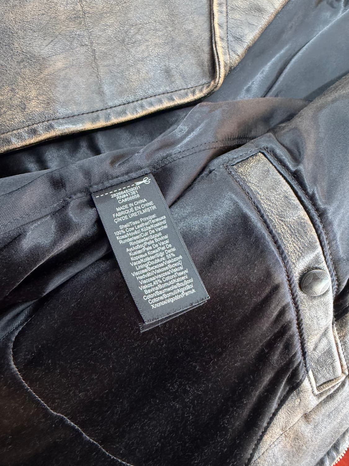 1/ RRL 더블알엘 카우레더 바이커 자켓 상품이미지10