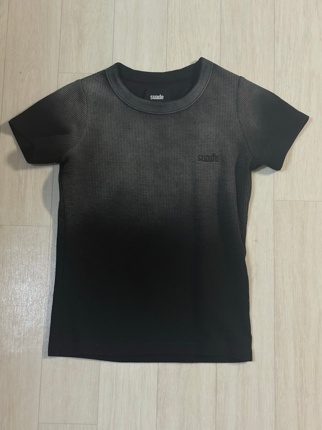 스웨이드 WASHED THERMAL LOGO TEE [BLACK] 상품이미지1
