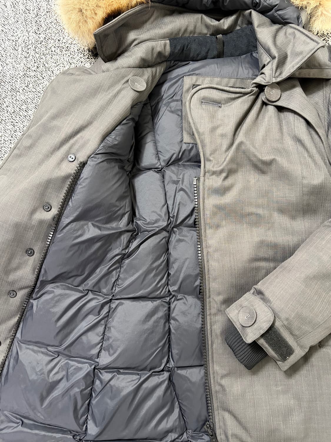 빈티지9. 노비스 리얼퍼 덕다운 코트형 패딩 (택포) 상품이미지2