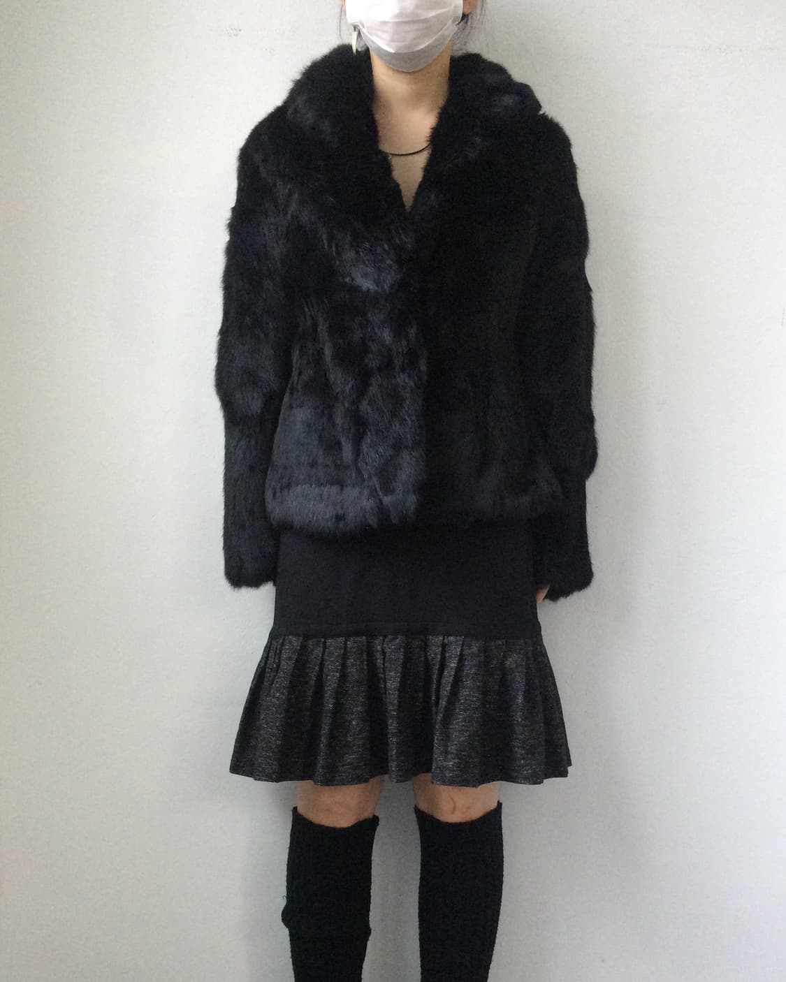 Rabbit fur jacket 상품이미지1