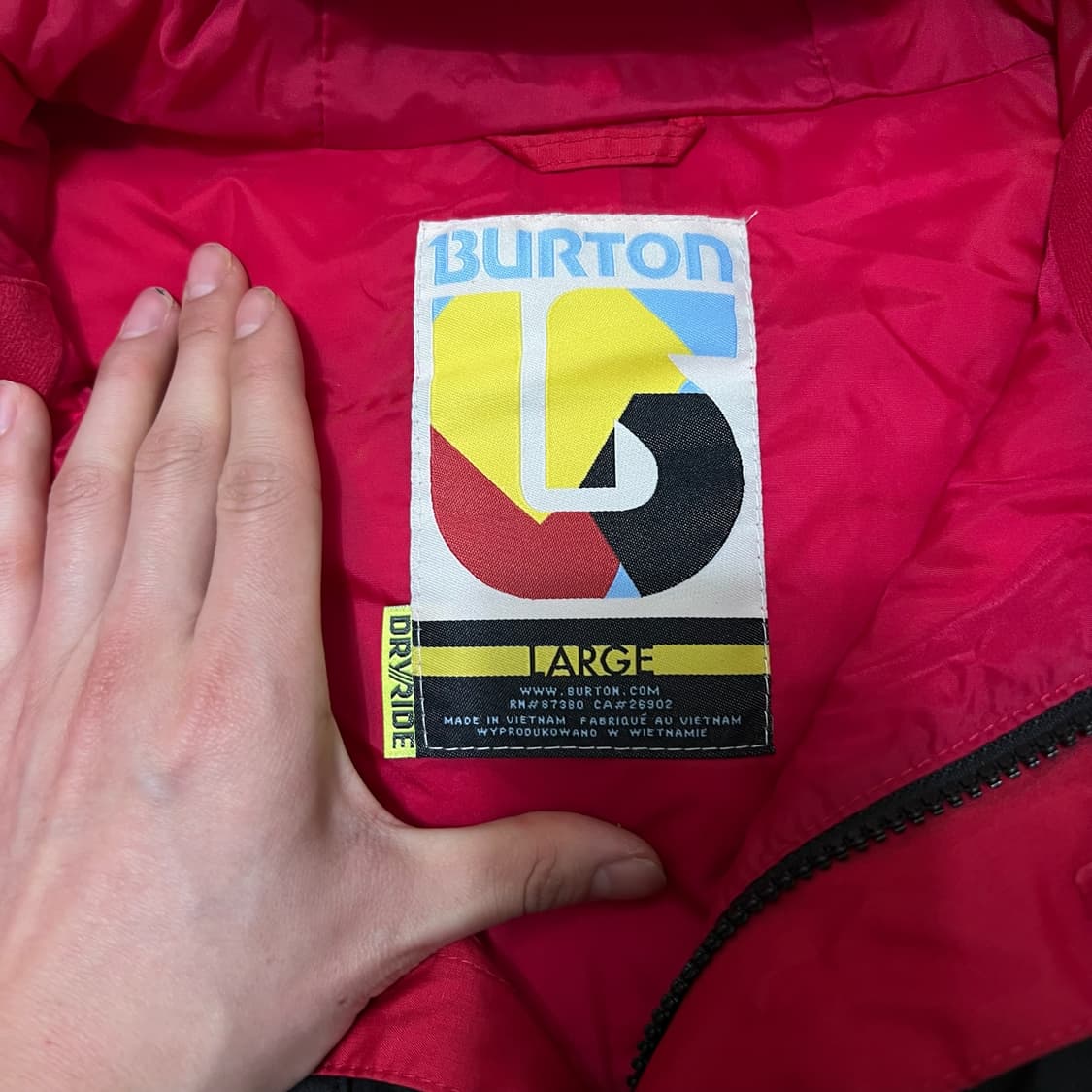 버튼 스포츠 남성 스키복 보드복 푸퍼 스키패딩 L/100  상품이미지5