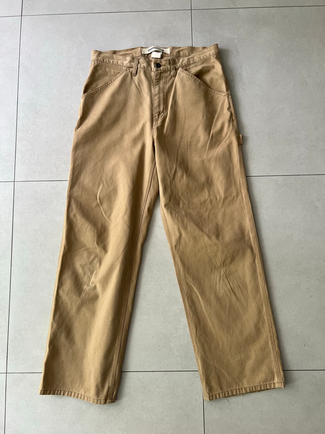 올드 갭 싱글니 카펜터 팬츠 베이지 34x32 상품이미지2