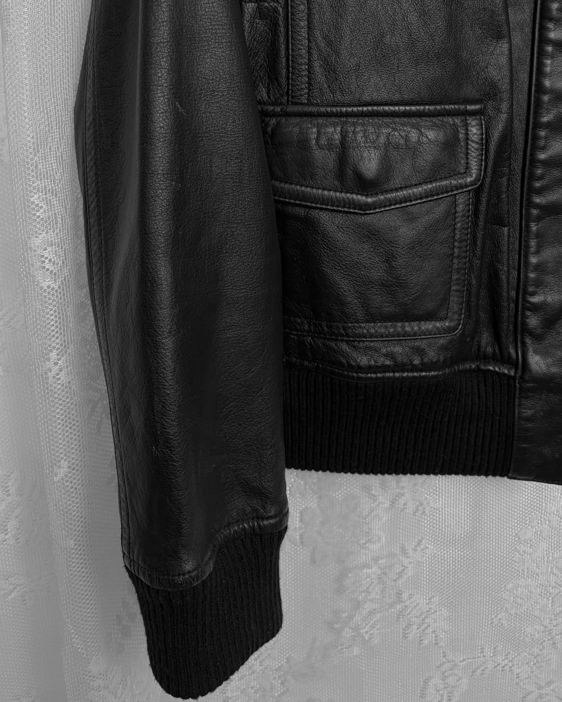 GIORDANO cowhide leather biker jacket 상품이미지3